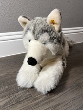 Steiff AKC Husky dog, lying down, 25 American Kennel Club