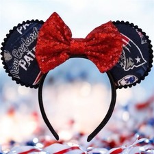 HANDMADE Mouse Ears/New England Patriots/Patriots/AFC East/NFL Teams