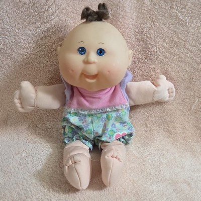 Play Along Baby Doll Soft Body Brown Hair Floral Outfit 2004 PA-13 N
