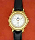 Neo-Vintage 1995 Timex Indiglo Gold Tone Roman Numeral Bezel Women's Watch 33mm