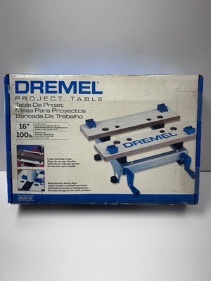 Dremel 2600-01 Project Table 16'' Workbench Portable Clamping Vise 100lb Cap NEW