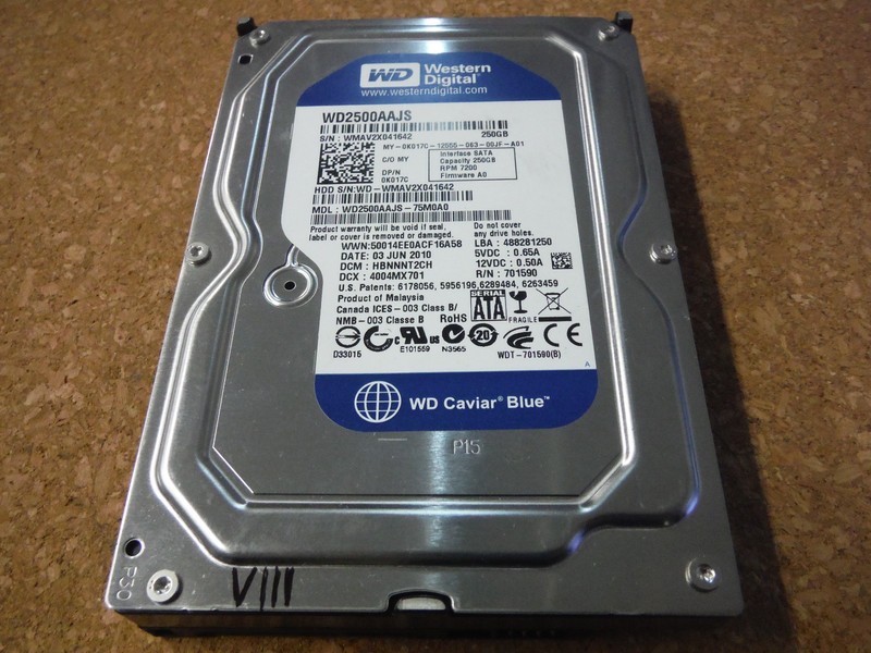 Western Digital WD2500AAJS - Western Digital 250GB 3.5" SATA 7.2K 3Gb/s HD