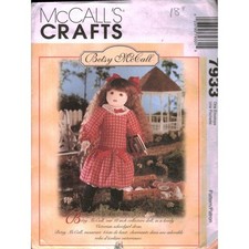 McCalls Crafts 7933 Betsy McCall 18 Inch Doll and Victorian Clothes Pattern