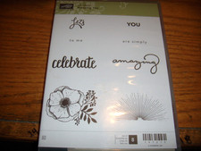 STAMPIN-UP AMAZING YOU SET OF 8 147215 CLING FREE SHIP