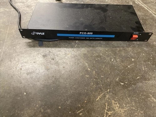 Pyle PCO-800 Pro Sound 19in Rack Mount 1800W Power Conditioner 110V AC 8 Outlets