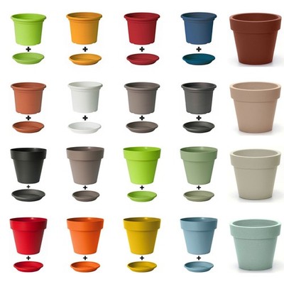 Blumentopf 14 Größen und 18 Farben zur Wahl Kunststoff Blumentöpfe Pflanzkübel