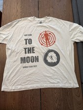 Kid Cudi To The Moon 2022 World Tour Merch White T Shirt New Size US XXL 2XL