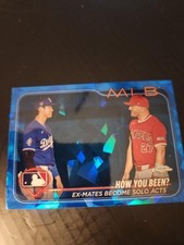 2024 Topps Chrome Update Series Sapphire Veteran Combos Mike Trout Shohei Ohtani