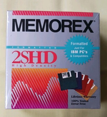 Rare 10 pack Maxell 3.5'' Floppy Disks diskettes Multicolor new sealed