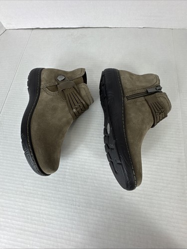 Earth Damen 5M Synal Wildleder Leder Stiefelette Stiefel dunkelgrün neu ohne Karton - Bild 10 von 16