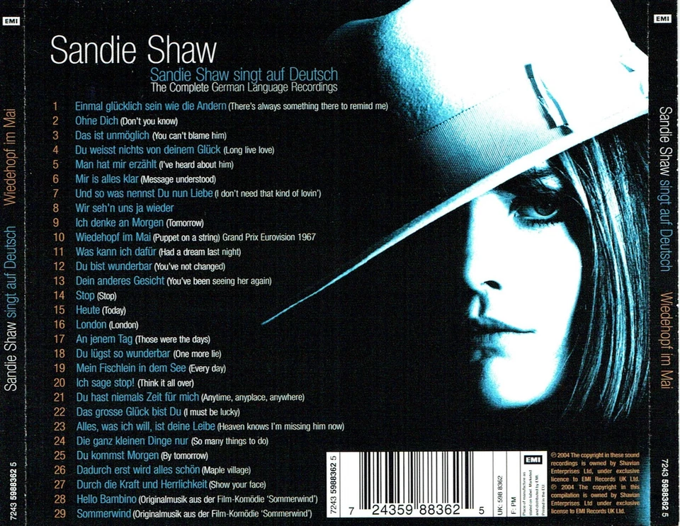 (CD) Sandie Shaw - Wiedehopf Im Mai - Sandie Shaw Singt Auf Deutsch - Bild 2 von 2
