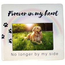Dog Memorial Photo Frame for the Loss of Pet - No Longer By My Side Forever I...