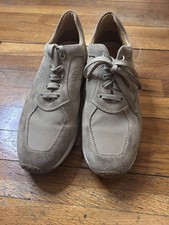 GEOX Respira Monaco M Walking Sneakers EU 44 US 10.5-11 Beige Suede Casual