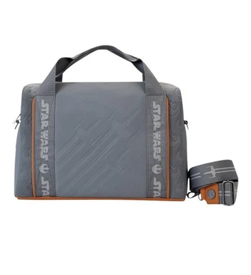 Loungefly Star Wars Rebel Alliance Laptop Bag Gray Brown 15" Shoulder Strap - Image 1 of 4