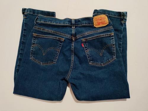 Levis Womens Size 10 Mis Slim Capri Blue Jeans - Picture 7 of 11