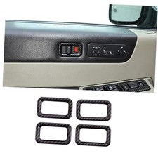 Black Car Door Lock Switch Lid Button Trim Frame - Auto Interior Door Trim Frame