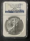 2011 1 oz Silver American Eagle MS-70 NGC 25th Anniversary (ER)