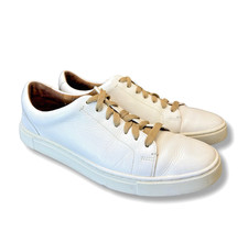 FRYE Leather Sneakers Women's Size 9 White IVY Low Top Lace-Up 3471183