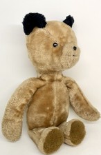 Vintage 18" Paddington Bear Plush Eden Toys 70s Brown Black Ears