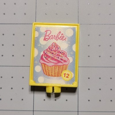 Barbie Toddler Toy Doll Food Kitchen Accessory Cupcake Sign