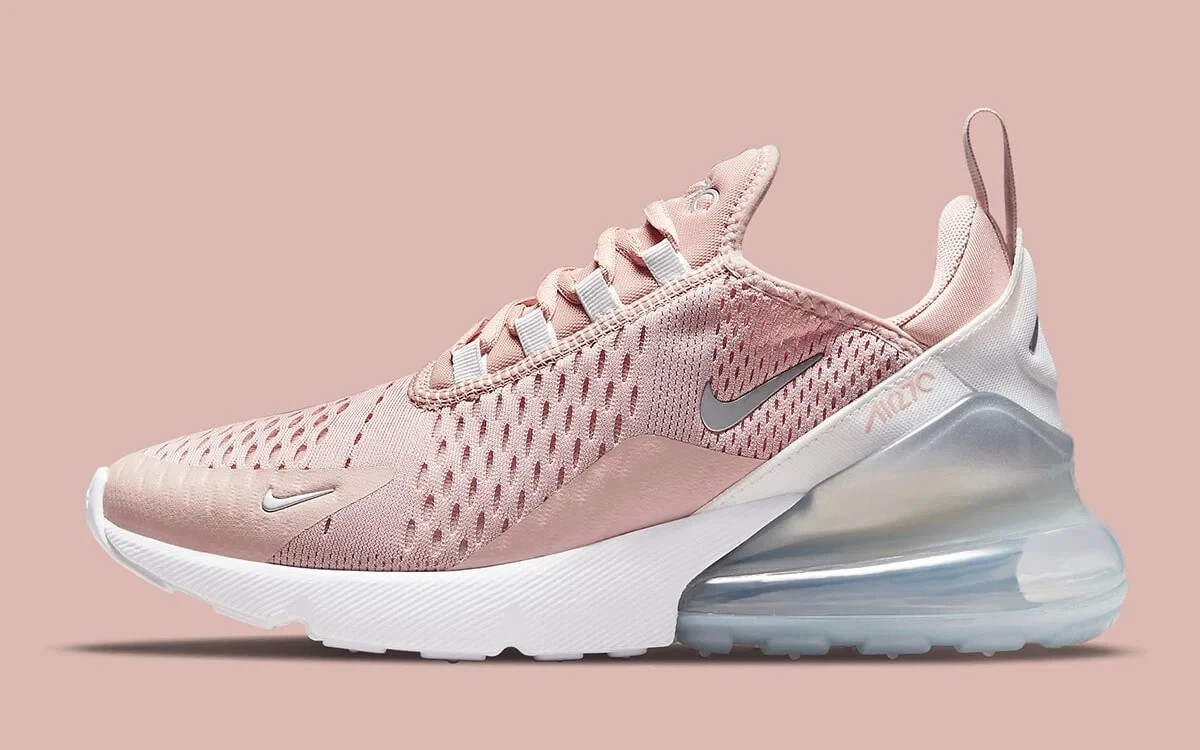 Size 7.5 - Nike Air Max 270 Pink Oxford Metallic Silver W for sale
