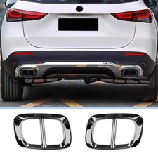 2PZ Copritubo di Scarico Nero per Mercedes Benz GLA H247 GLB Classe X247
