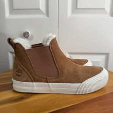 Timberland Skyla Bay 2.0 Faux Fur Lined Suede Ankle Boots Women’s Size 8.5 Boho