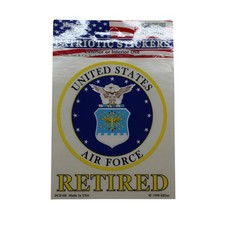 US Air Force Retired Sticker Decal - Car Window Bumper DC0168  - OFFICIAL S031