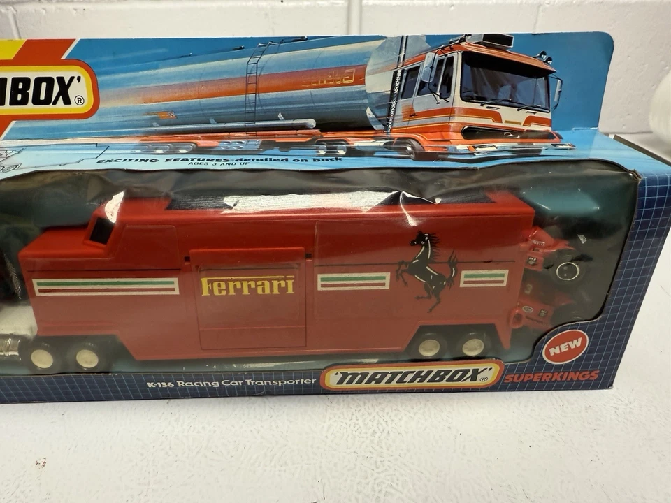 Matchbox Super Kings K-136 Racing Car Transporter Ferrari 1987 - Image 2 of 4