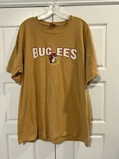 Buc ees Comfort Colors T-Shirt Men’s Size XL Crew Neck Western Burnt Yellow