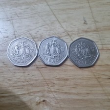 Three Barbados One Dollar Coins, 1998, 2008 And 2022
