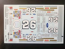 Rudd / Shepherd #26 Quaker State Buick 1:24 Waterslide Decal - Powerslide Decals