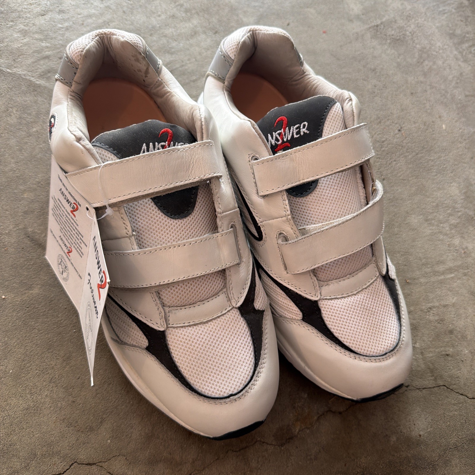 ANSWER 2 WHITE SHOES SIZE 12 with tags  
