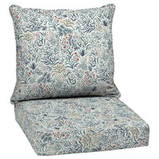Arden Deep Seat Outdoor Chair Cushion Set, 24 in x 24 in, Weather-Proof, Rain...