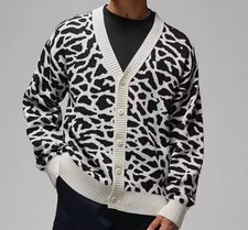 Nike Air Jordan Flight Heritage Cardigan Elephant Print Mens Sz M DV7573-030 New