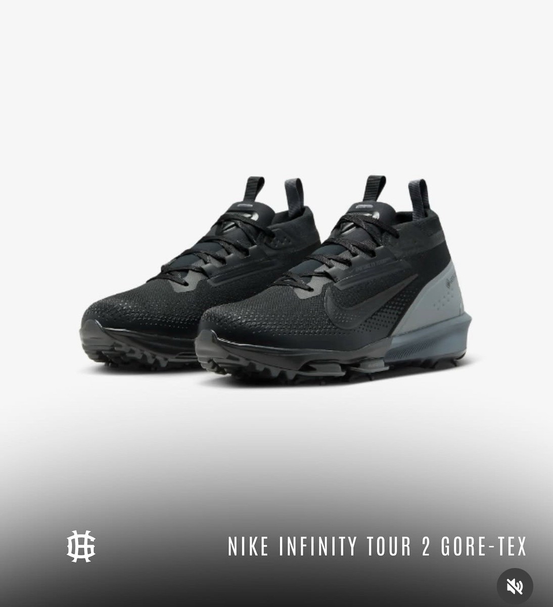 New 8.5 Nike Air Infinity Tour Next% 2 Gore-Tex Golf Spikes Shoes