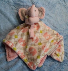 pink elephant security blanket