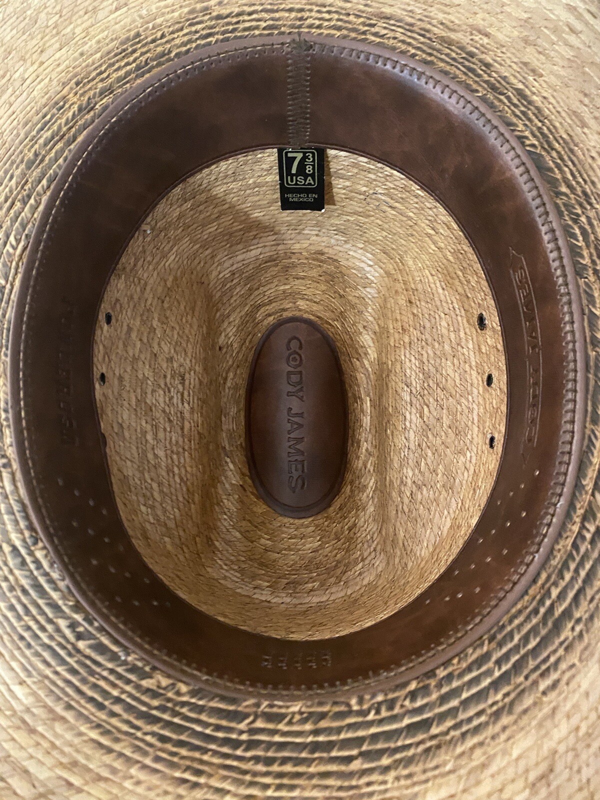 Cody James Ponderosa 15X Natural Belted Straw Cowboy Hat Mens Size 7 3/8 NWOT eBay