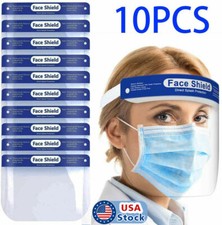 10 PCS Safety Full Face Shield Reusable Protection Cover Face Eye Cashier Helmet
