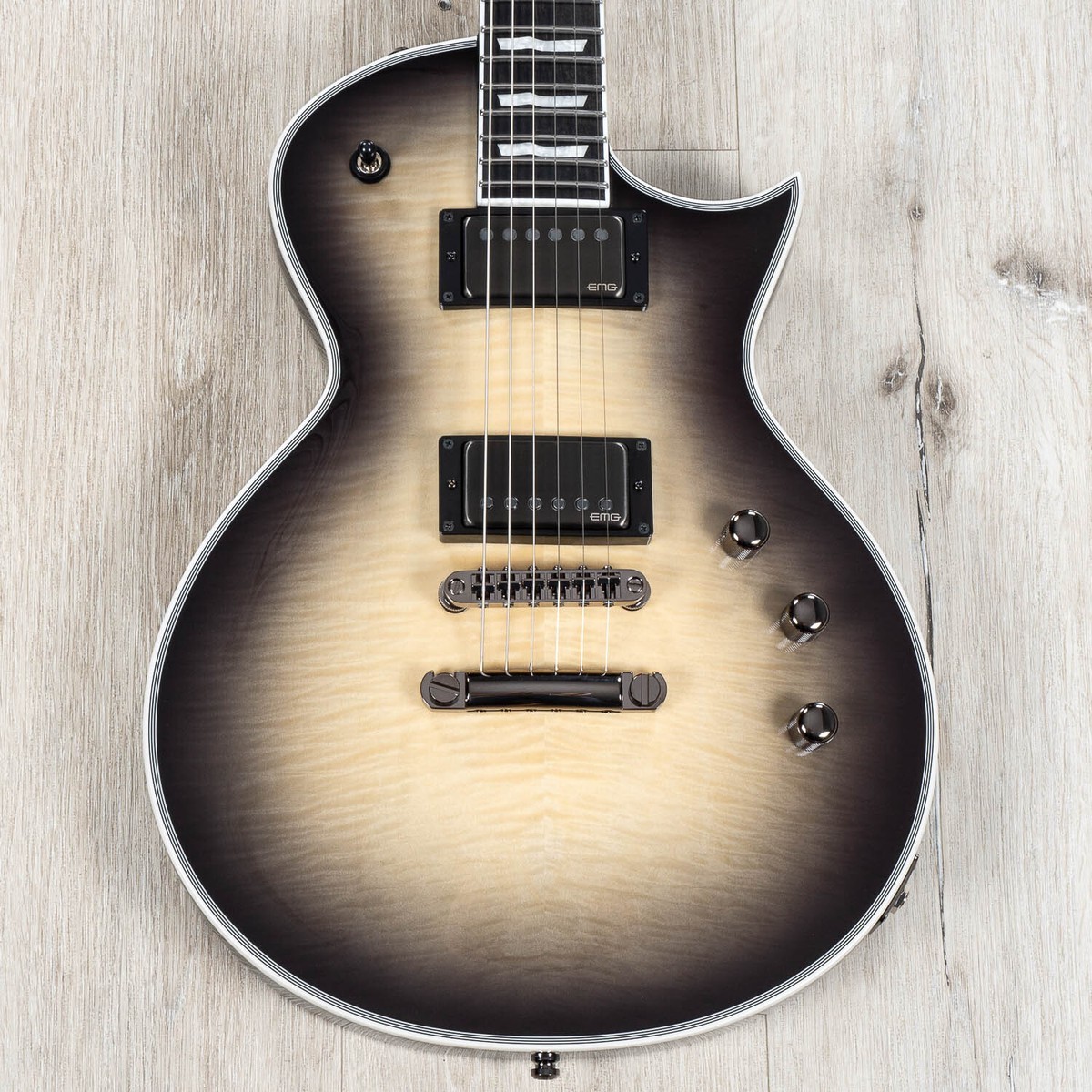ESP E-II Eclipse Full Thickness Guitar, Flame Maple Top