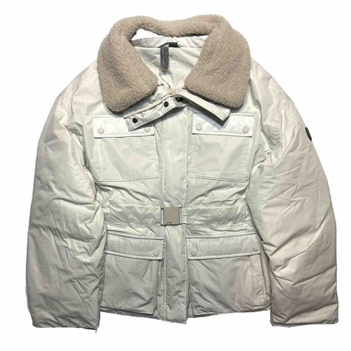 SWEATY BETTY Womens Alps Puffer Ski Jacket Coat Lily White (MSRP $368)