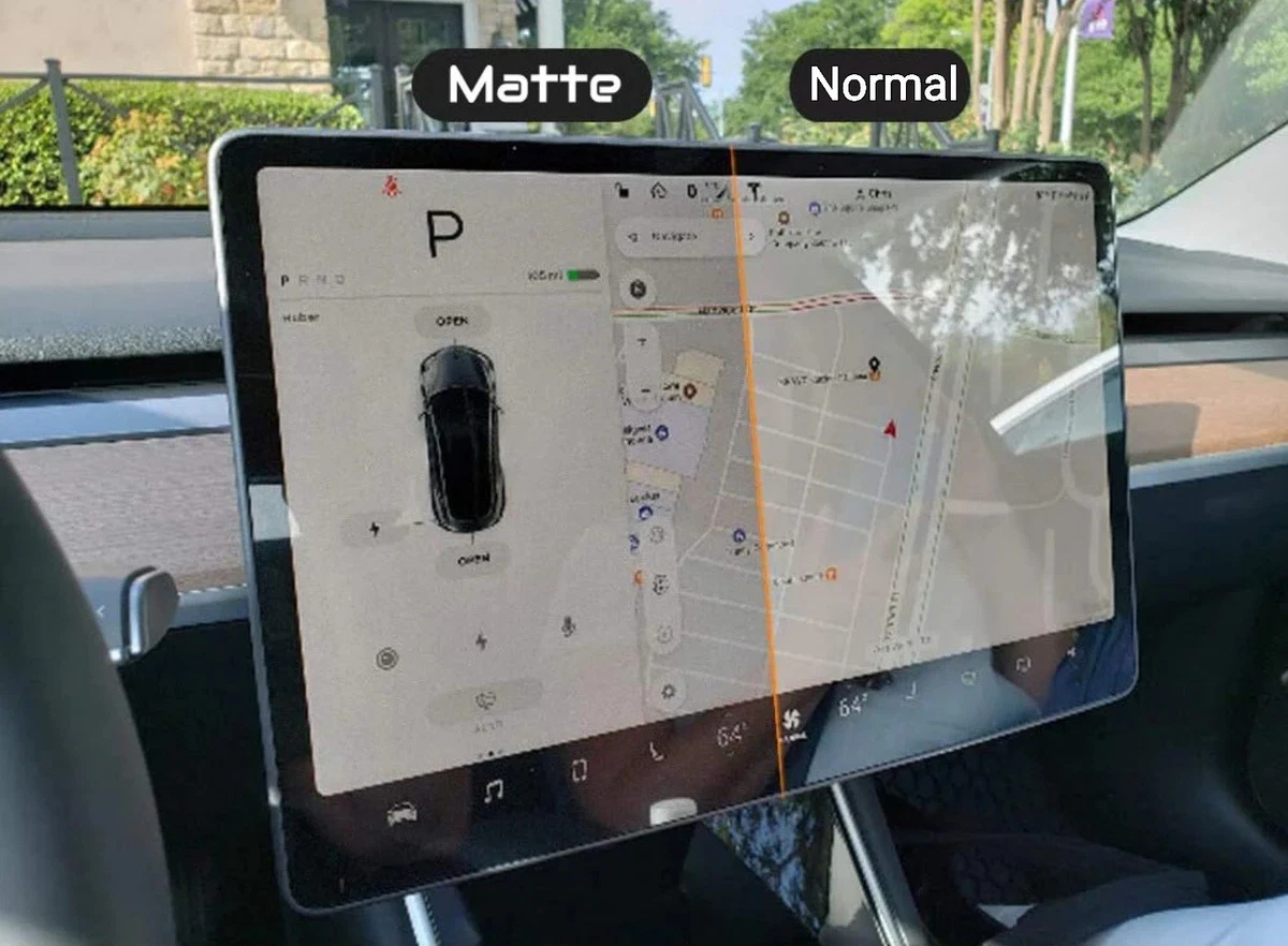 TESLA MODEL 3 Y Tempered Glass Screen Protector MATTE Anti
