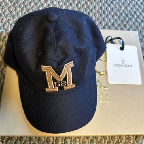 Authentic Men’s moncler Modello Baseball Hat Navy Limited Edition OSFA-$415.00 - Picture 1 of 18