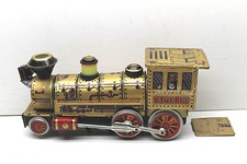 Vintage Japan Tin 12" Litho Battery Operated Santa Fe Train TM Trademark Parts