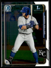 2015 Bowman Draft Chrome #122 Roman Collins Royals 1st Bowman Prospect RC
