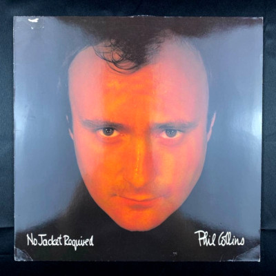 Phil Collins No Jacket Required vinyl record LP 12'' UK Press 33 RPM, NM M-