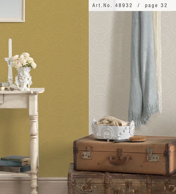 Испанская архитектурная потолочная плитка поднятые текстурированные раскрашиваемые обои 48932 - Изображение 2 из 2