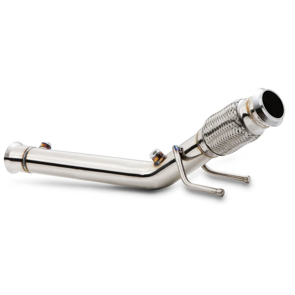 SCARICO INOX RACE TUBO FLESSIBILE ANTERIORE DECAT PER PEUGEOT PUG 206 16V 180 CV - Immagine 3 di 4