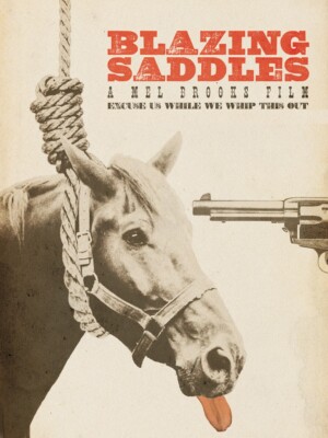 1974 Blazing Saddles Movie Poster Print Mel Brooks Gene Wilder   