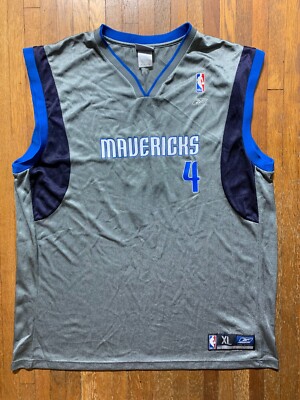 Rare! Michael Finley Dallas Mavericks Men's XL Reebok Jersey Gray